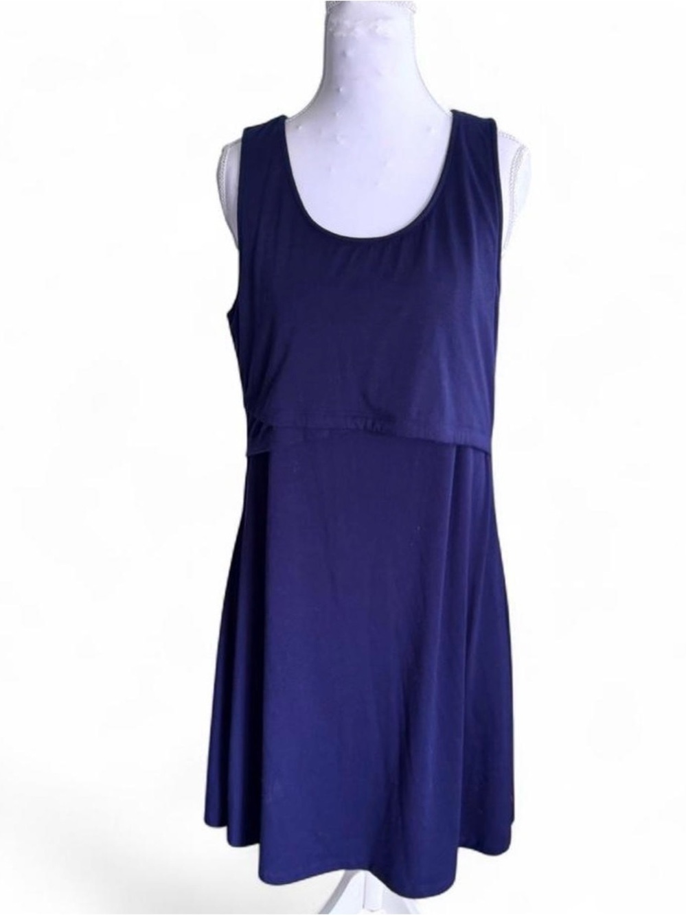 KINDRED BRAVELY WOMENS Navy blue dress nursing. Size: M